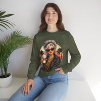 Too Old To Care, Fashionista Grandma – Gildan Heavy Blend | Trendy Women’s Soft Sweatshirt. Direct to Garment. Printed & Shipped in the USA. Unisex Sizes.