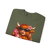 Highland Diva – Gildan Heavy Blend | Trendy Women’s Soft Sweatshirt. Direct to Garment. Printed & Shipped in the USA. Unisex Sizes.