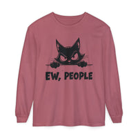 Ew People, Grumpy Cat - Comfort Colors | Trendy Women's and Men's Long Sleeve T-Shirt. Direct to Garment. Printed & Shipped in the USA. Unisex Sizes.