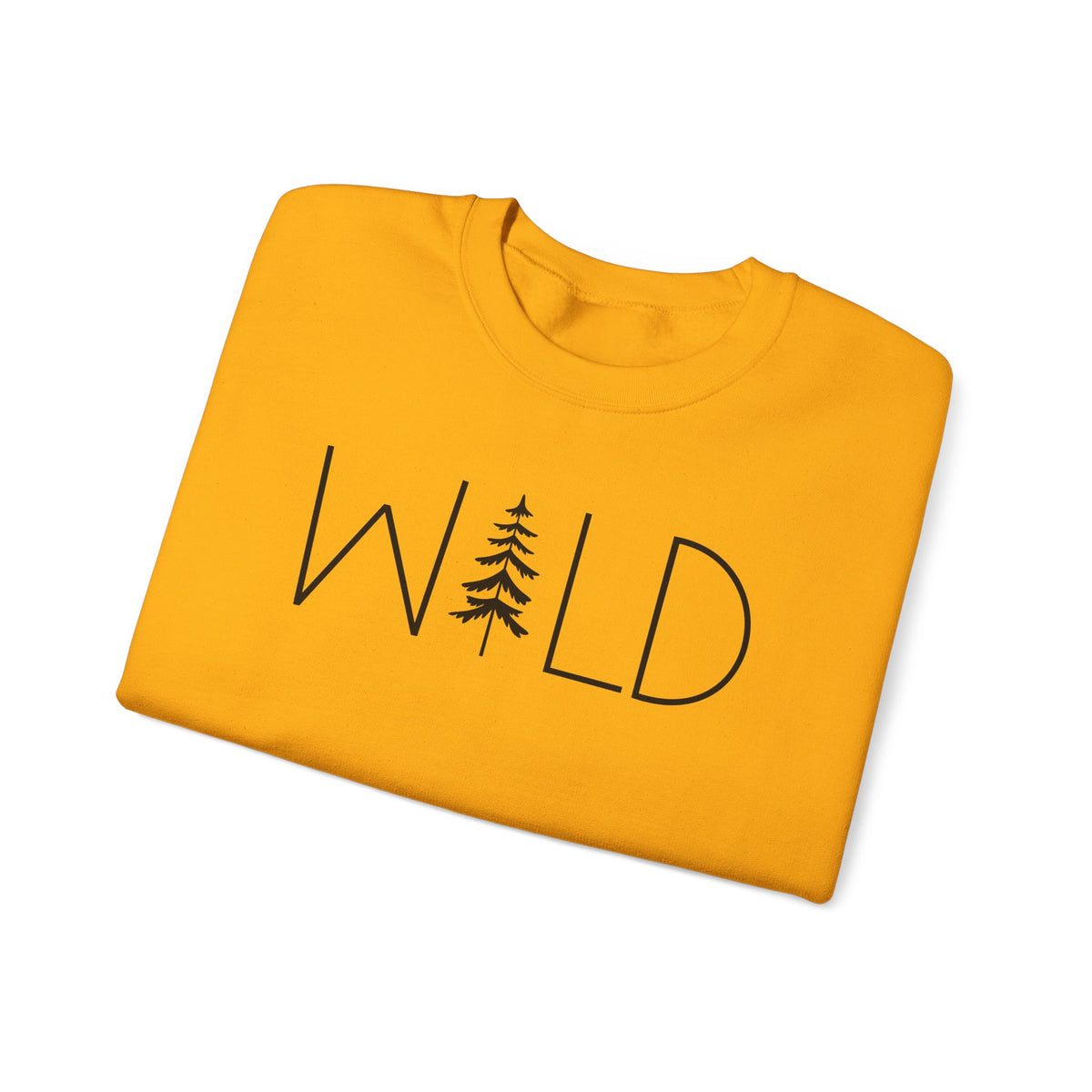 Wild Graphic, Nature, Pine Tree, Adventure – Gildan Heavy Blend | Trendy Women’s and Men's Soft Sweatshirt. Direct to Garment. Printed & Shipped in the USA. Unisex Sizes.