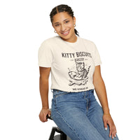 Kitty Biscuits Bakery - Comfort Colors | Trendy Women's and Men's T-Shirt. Direct to Garment. Printed & Shipped in the USA. Unisex Sizes.