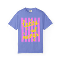 Tacos and Margs - Comfort Colors | Trendy Women's T-Shirt. Direct to Garment. Printed & Shipped in the USA. Unisex Sizes.
