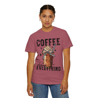 Coffee Changes Everything, Iced Coffee, Coffee Lovers - Comfort Colors | Trendy Women's T-Shirt. Direct to Garment. Printed & Shipped in the USA. Unisex Sizes.