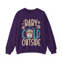 Baby It's Cold Outside Snowman – Gildan Heavy Blend | Trendy Women’s Soft Sweatshirt. Direct to Garment. Printed & Shipped in the USA. Unisex Sizes.