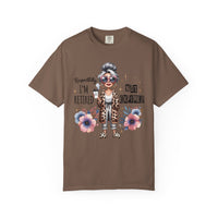 Retired Not Expired, Leopard Funny Grandma - Comfort Colors | Trendy Women's T-Shirt. Direct to Garment. Printed & Shipped in the USA. Unisex Sizes.