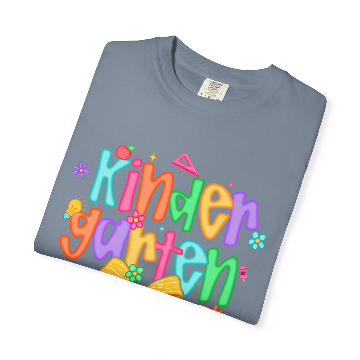 Coquette Kindergarten Pencil Bow - Comfort Colors | Trendy Women's T-Shirt. Direct to Garment. Printed & Shipped in the USA. Unisex Sizes.