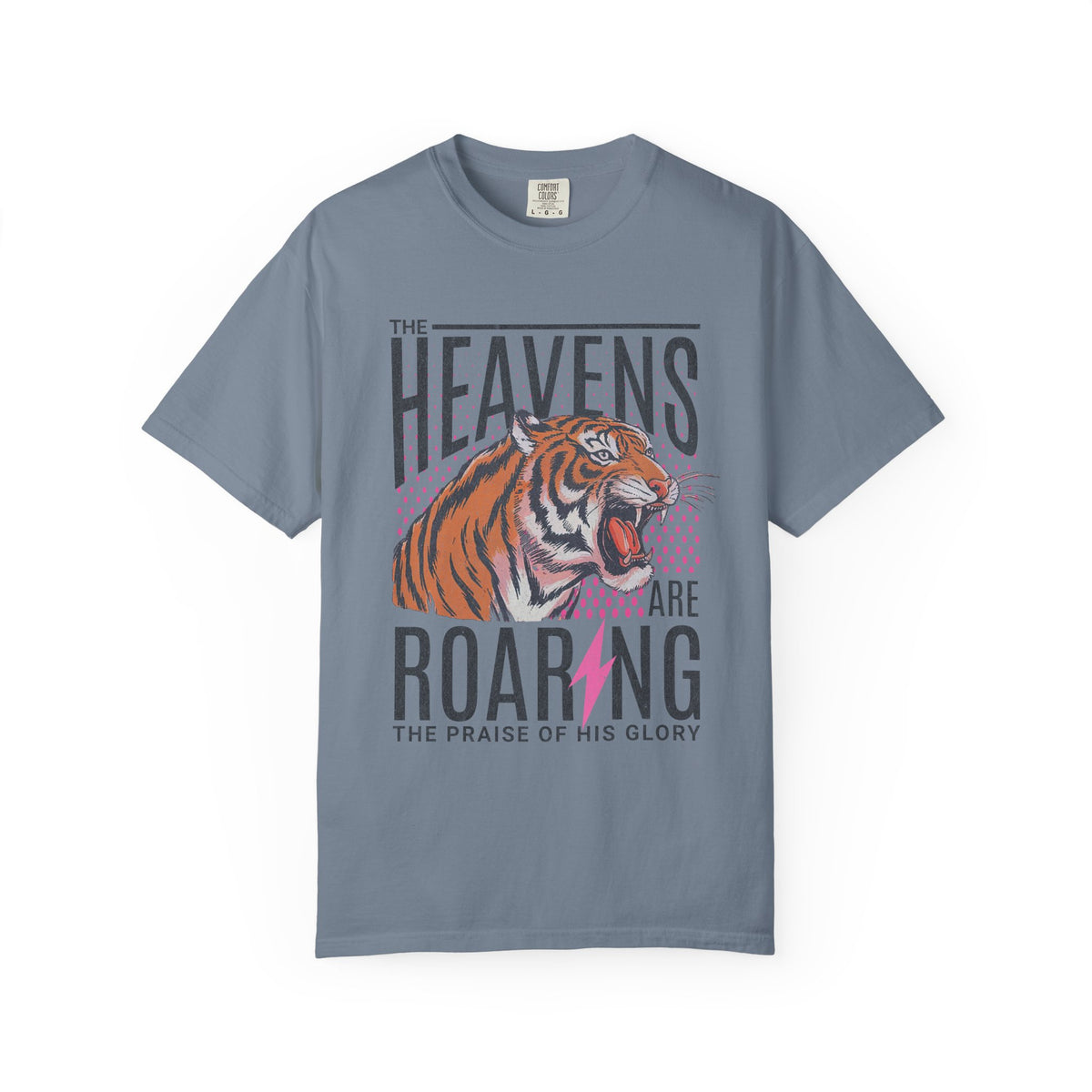 The Heavens Are Roaring, Vintage - Comfort Colors | Trendy Women's T-Shirt. Direct to Garment. Printed & Shipped in the USA. Unisex Sizes.