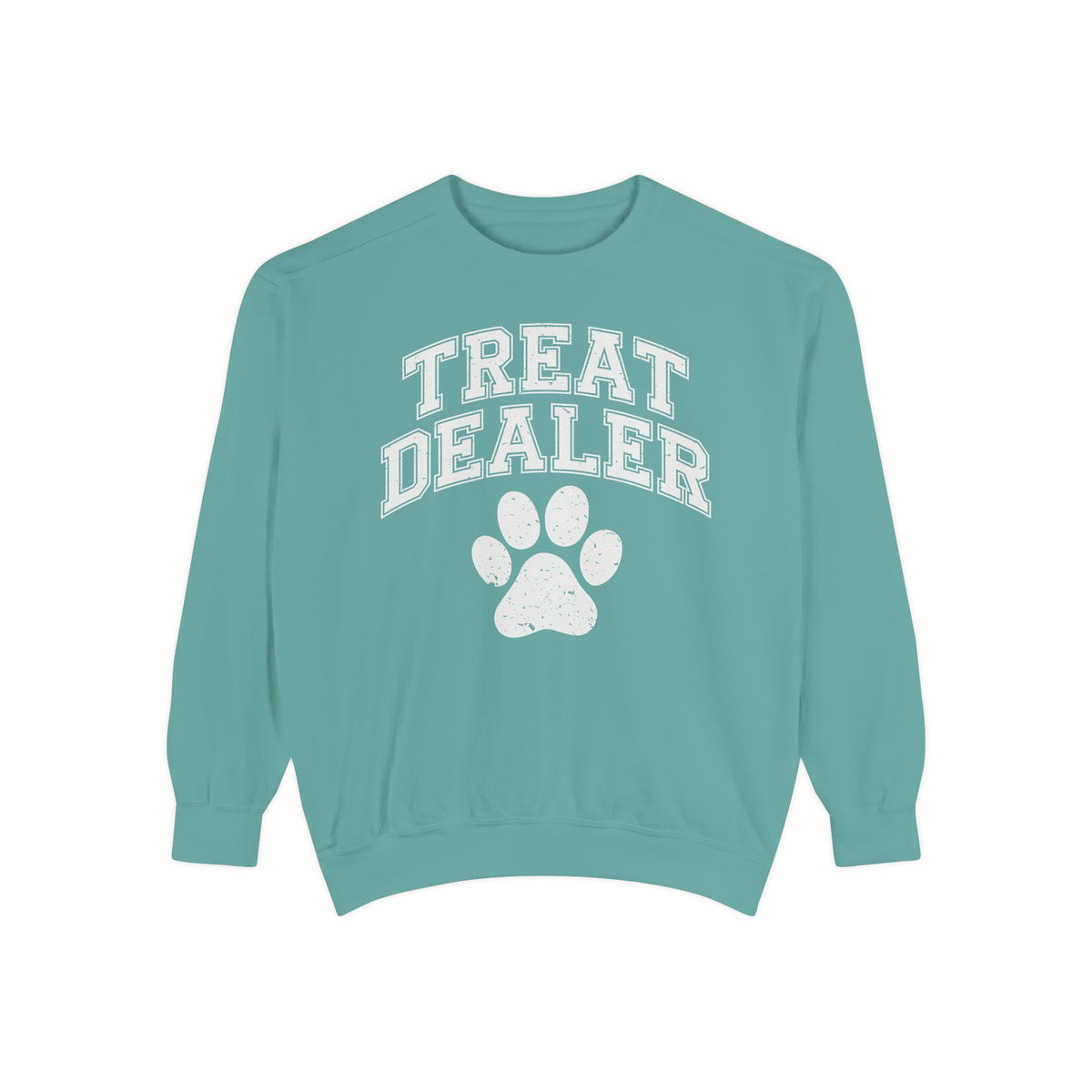 Treat Dealer, Dog Lover - Comfort Colors | Trendy Women's and Men's Sweatshirt. Direct to Garment. Printed & Shipped in the USA. Unisex Sizes.
