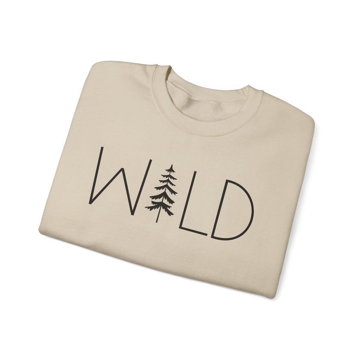 Wild Graphic, Nature, Pine Tree, Adventure – Gildan Heavy Blend | Trendy Women’s and Men's Soft Sweatshirt. Direct to Garment. Printed & Shipped in the USA. Unisex Sizes.