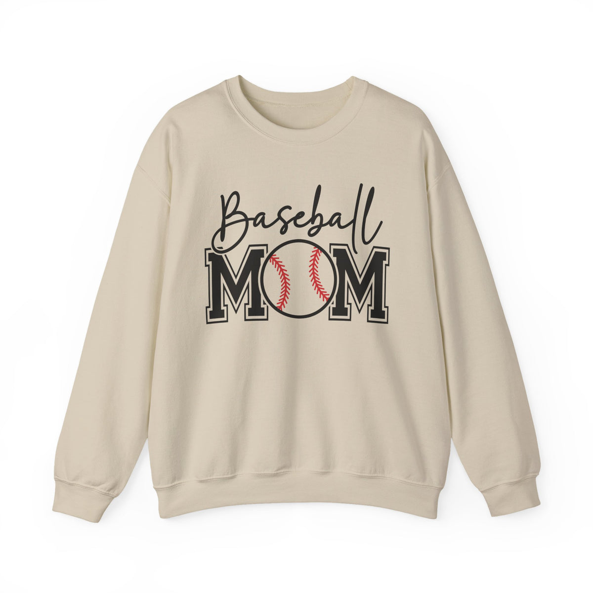Baseball Mom – Gildan Heavy Blend | Trendy Women’s Soft Sweatshirt. Direct to Garment. Printed & Shipped in the USA. Unisex Sizes.