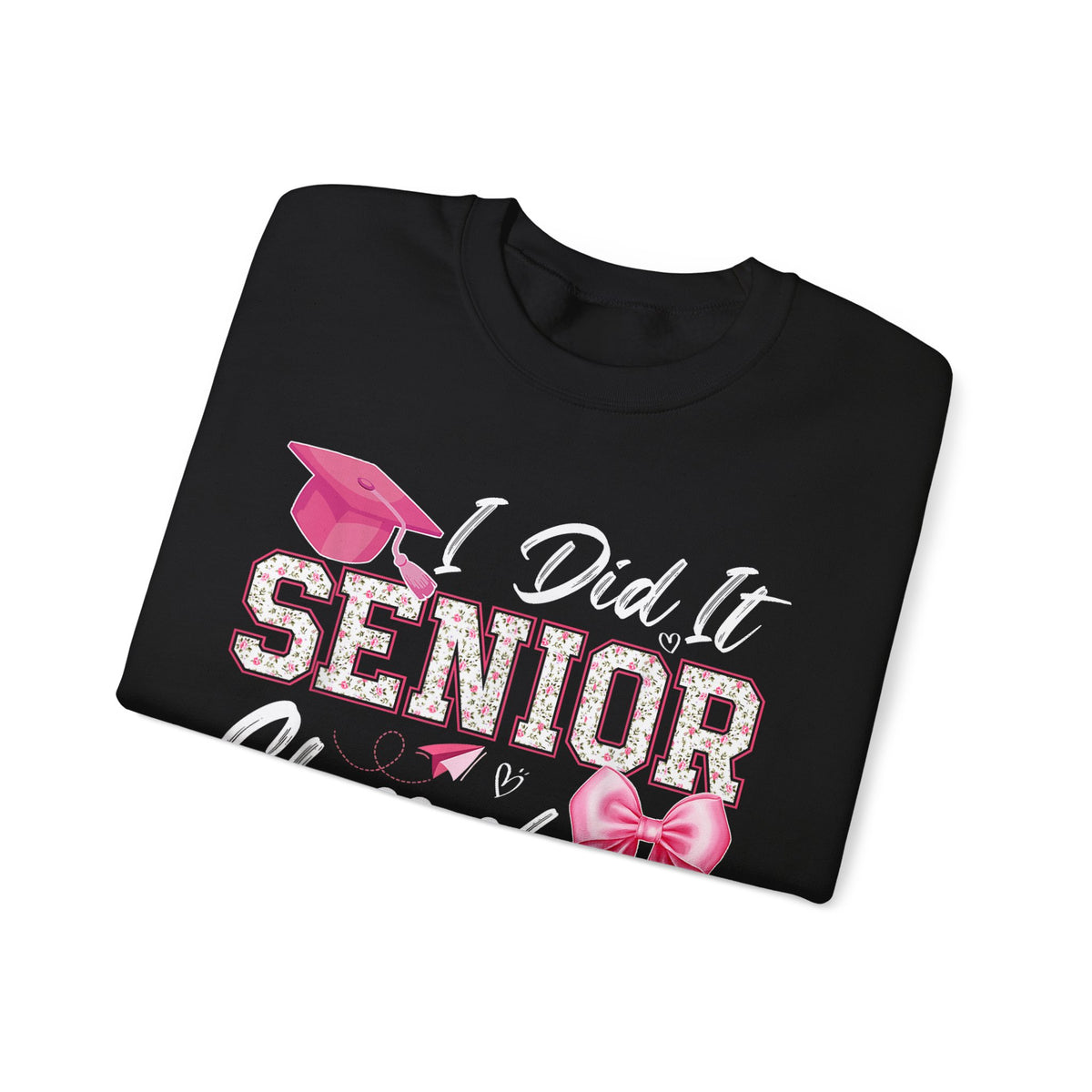 Class of 2026 I Did It Senior Coquette Bow Graduation – Gildan Heavy Blend | Trendy Women’s Soft Sweatshirt. Direct to Garment. Printed & Shipped in the USA. Unisex Sizes.