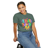 Coquette Kindergarten Pencil Bow - Comfort Colors | Trendy Women's T-Shirt. Direct to Garment. Printed & Shipped in the USA. Unisex Sizes.