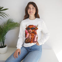Highland Diva – Gildan Heavy Blend | Trendy Women’s Soft Sweatshirt. Direct to Garment. Printed & Shipped in the USA. Unisex Sizes.