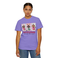 Dachshund Through the Snow - Comfort Colors | Trendy Women's T-Shirt. Direct to Garment. Printed & Shipped in the USA. Unisex Sizes.