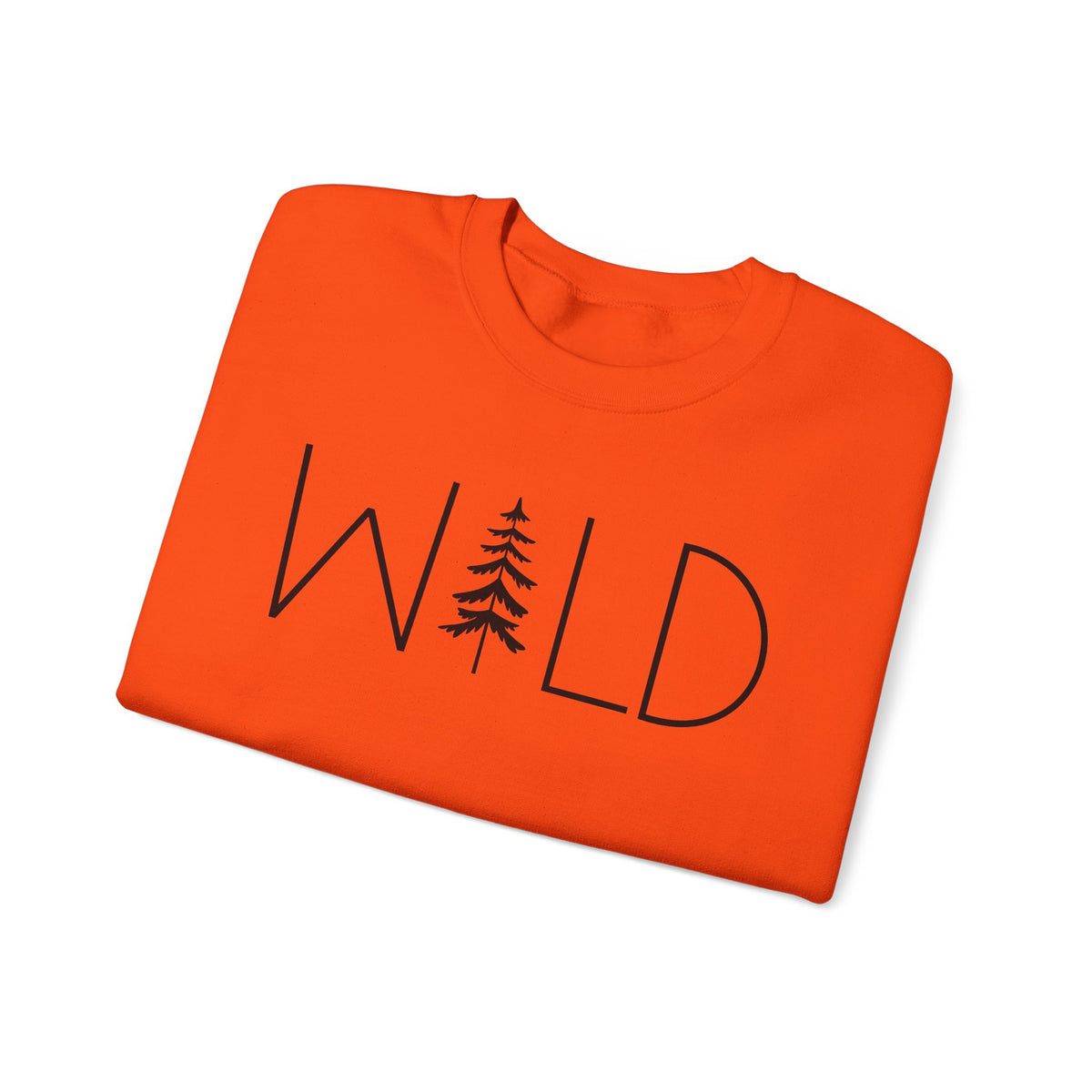 Wild Graphic, Nature, Pine Tree, Adventure – Gildan Heavy Blend | Trendy Women’s and Men's Soft Sweatshirt. Direct to Garment. Printed & Shipped in the USA. Unisex Sizes.