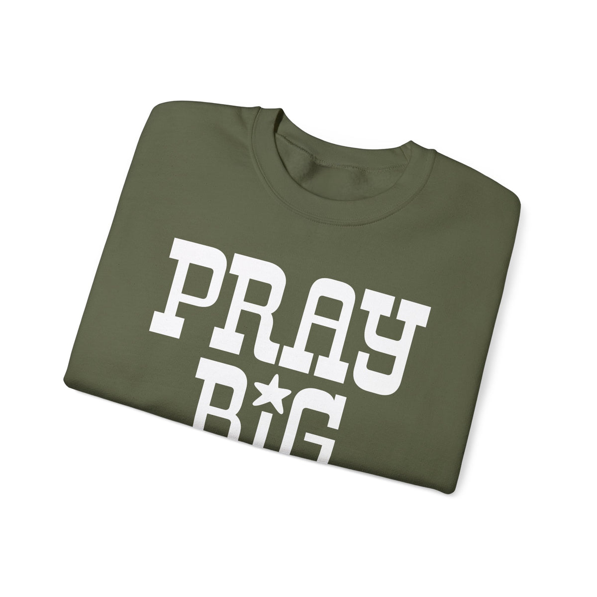 Pray Big Y'all – Gildan Heavy Blend | Trendy Women’s and Men's Soft Sweatshirt. Direct to Garment. Printed & Shipped in the USA. Unisex Sizes.