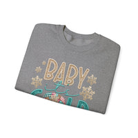 Baby It's Cold Outside Snowman – Gildan Heavy Blend | Trendy Women’s Soft Sweatshirt. Direct to Garment. Printed & Shipped in the USA. Unisex Sizes.