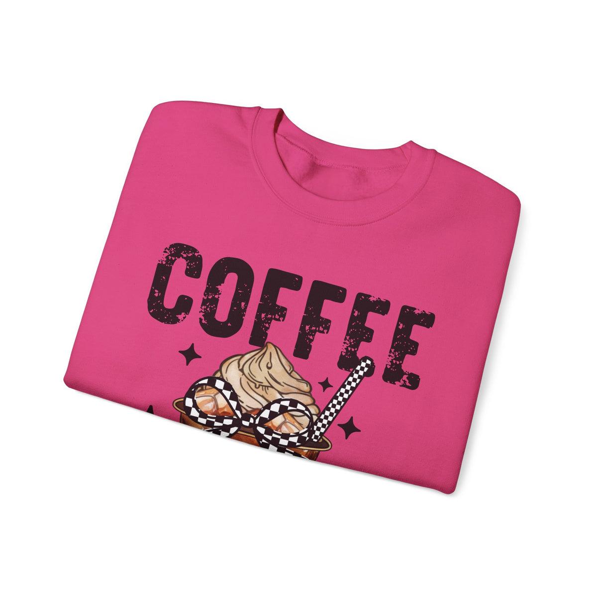Coffee Changes Everything, Iced Coffee, Coffee Lovers – Gildan Heavy Blend | Trendy Women’s Soft Sweatshirt. Direct to Garment. Printed & Shipped in the USA. Unisex Sizes.