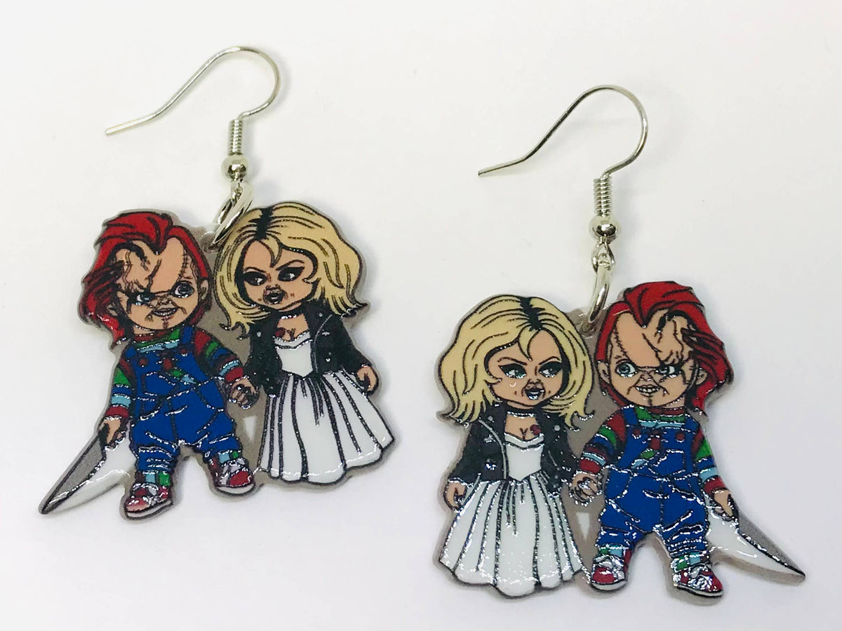 Chuck & The Bride - Acrylic Halloween Earrings