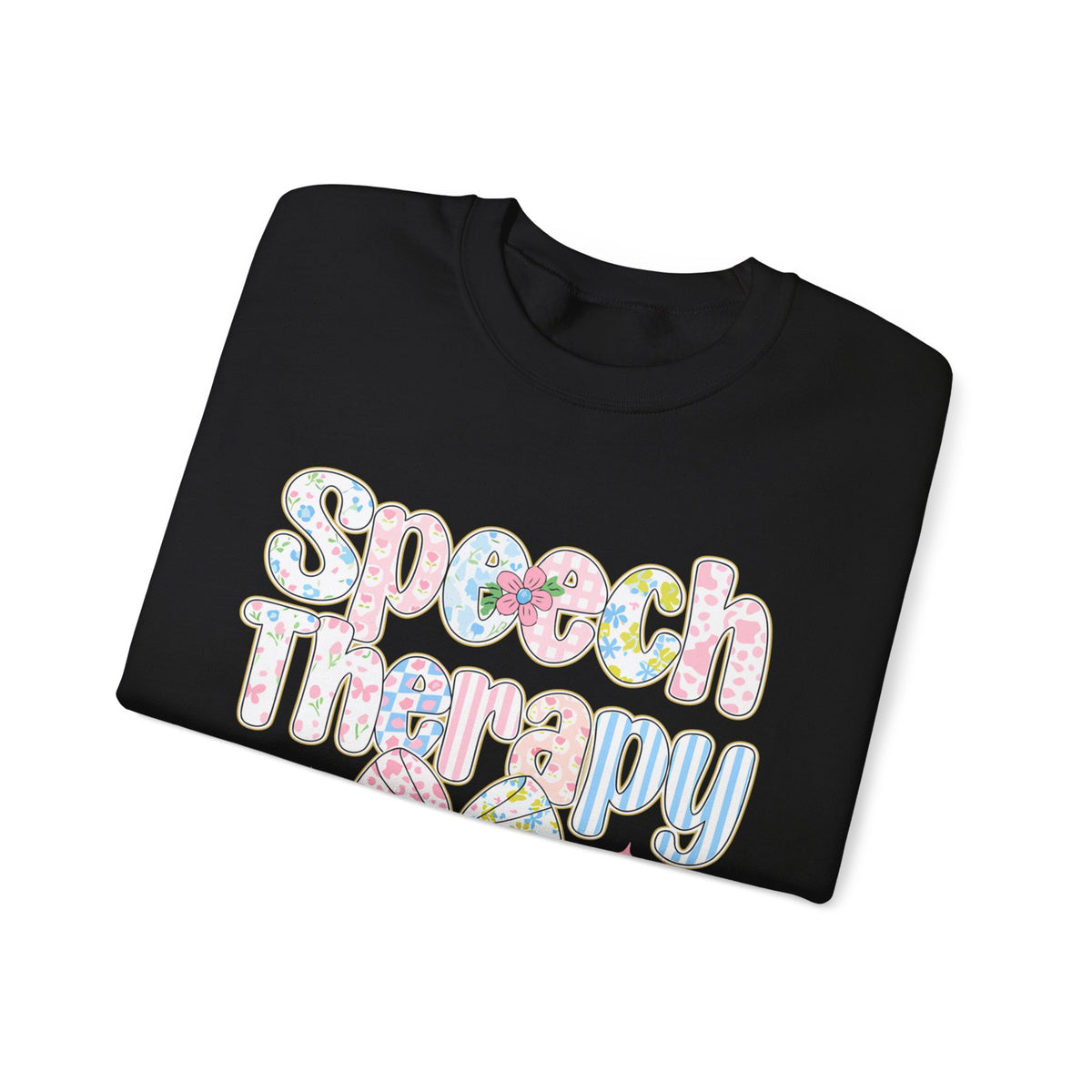 Speech Therapy - Pink Blue Coquette – Gildan Heavy Blend | Trendy Women’s Soft Sweatshirt. Direct to Garment. Printed & Shipped in the USA. Unisex Sizes.