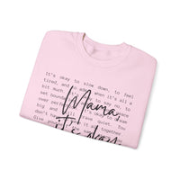 Mama It's Okay – Gildan Heavy Blend | Trendy Women’s Soft Sweatshirt. Direct to Garment. Printed & Shipped in the USA. Unisex Sizes.