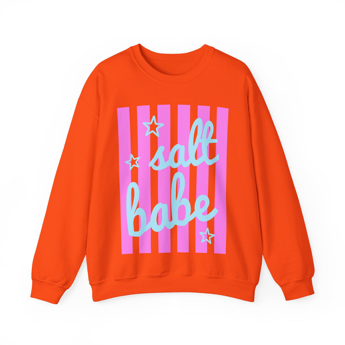 Salt Babe – Gildan Heavy Blend | Trendy Women’s Soft Sweatshirt. Direct to Garment. Printed & Shipped in the USA. Unisex Sizes.