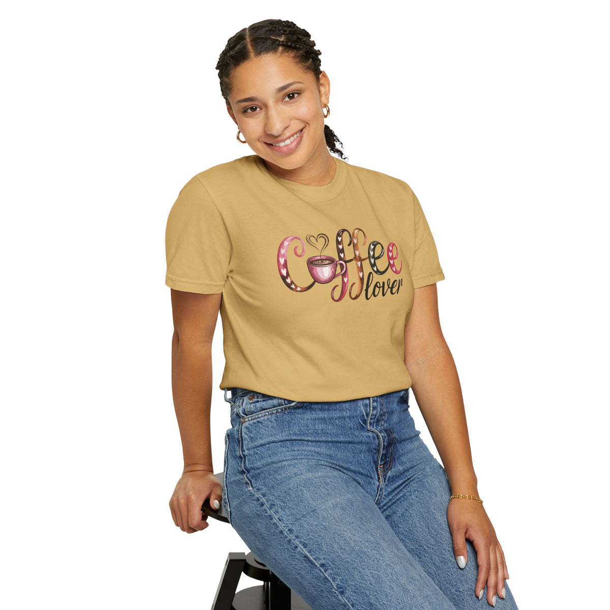 Coffee Lover - Comfort Colors | Trendy Women's T-Shirt. Direct to Garment. Printed & Shipped in the USA. Unisex Sizes.