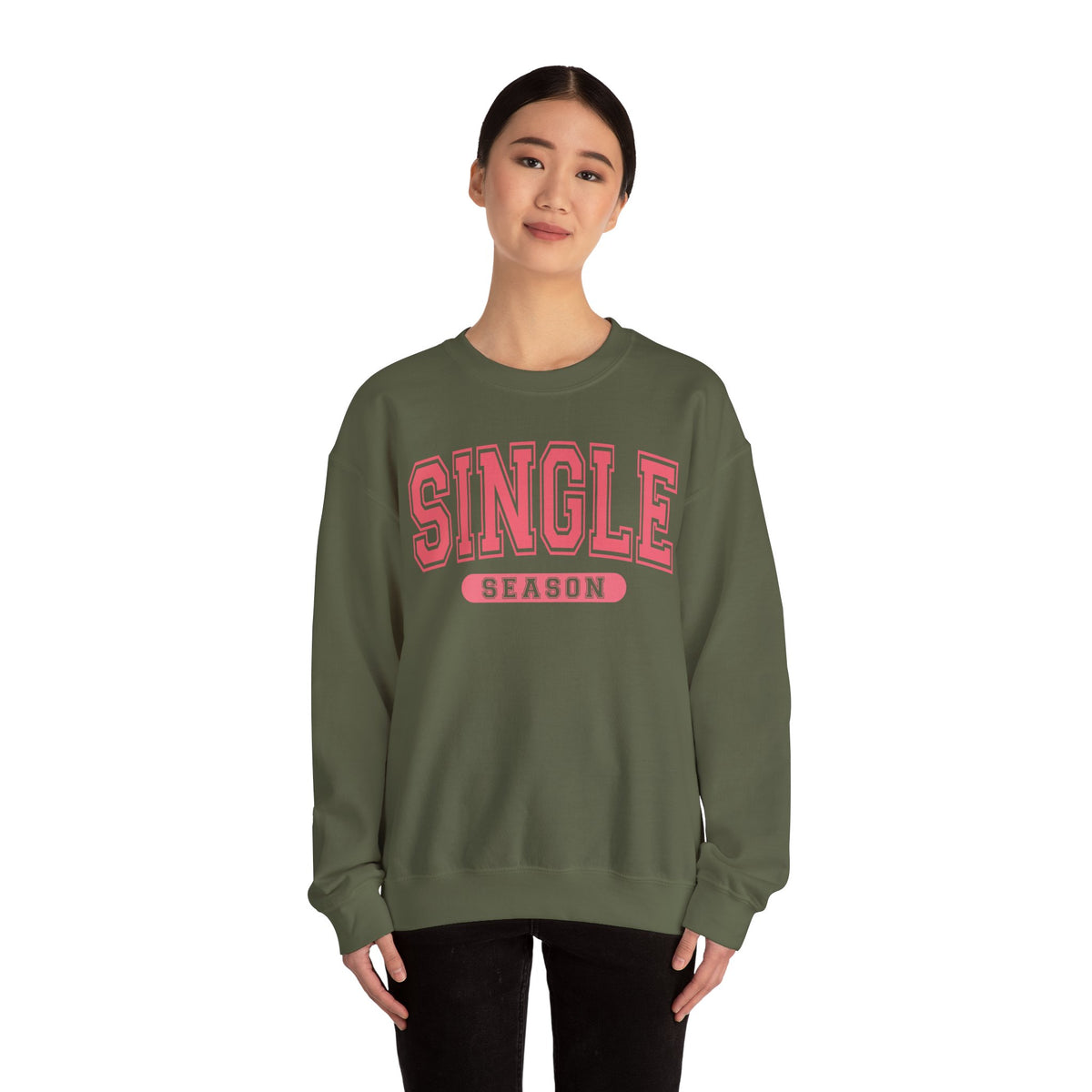 Single Season - Varsity – Gildan Heavy Blend | Trendy Women’s Soft Sweatshirt. Direct to Garment. Printed & Shipped in the USA. Unisex Sizes.