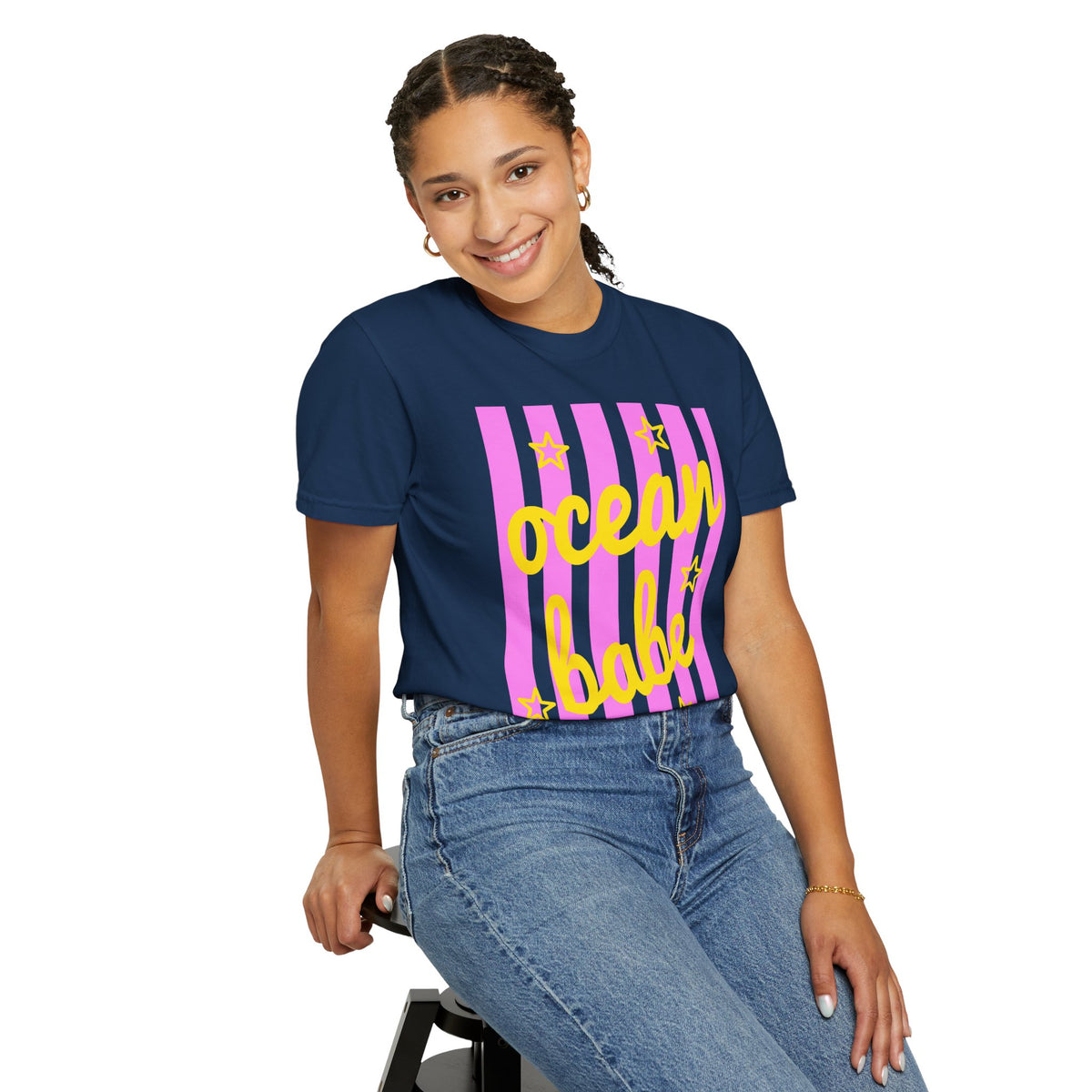 Ocean Babe - Comfort Colors | Trendy Women's T-Shirt. Direct to Garment. Printed & Shipped in the USA. Unisex Sizes.