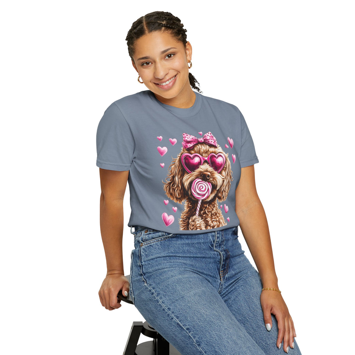 Goldendoodle Love - Comfort Colors | Trendy Women's T-Shirt. Direct to Garment. Printed & Shipped in the USA. Unisex Sizes.