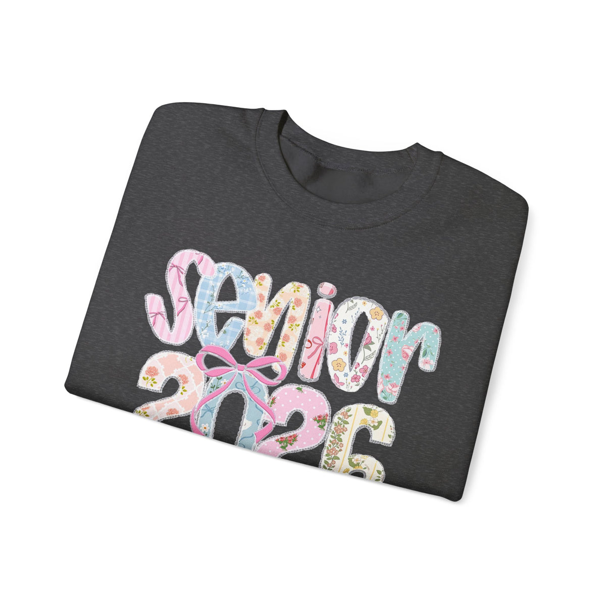 Class of 2026 Senior - Pink Coquette Bow – Gildan Heavy Blend | Trendy Women’s Soft Sweatshirt. Direct to Garment. Printed & Shipped in the USA. Unisex Sizes.