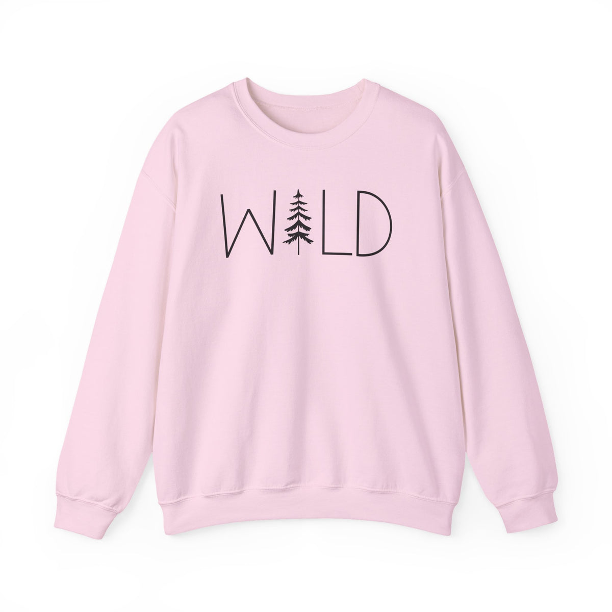 Wild Graphic, Nature, Pine Tree, Adventure – Gildan Heavy Blend | Trendy Women’s and Men's Soft Sweatshirt. Direct to Garment. Printed & Shipped in the USA. Unisex Sizes.
