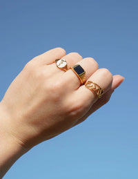 "God is Greater…Highs Lows" Gold-Colored Ring