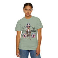 Retired Not Expired, Leopard Funny Grandma - Comfort Colors | Trendy Women's T-Shirt. Direct to Garment. Printed & Shipped in the USA. Unisex Sizes.