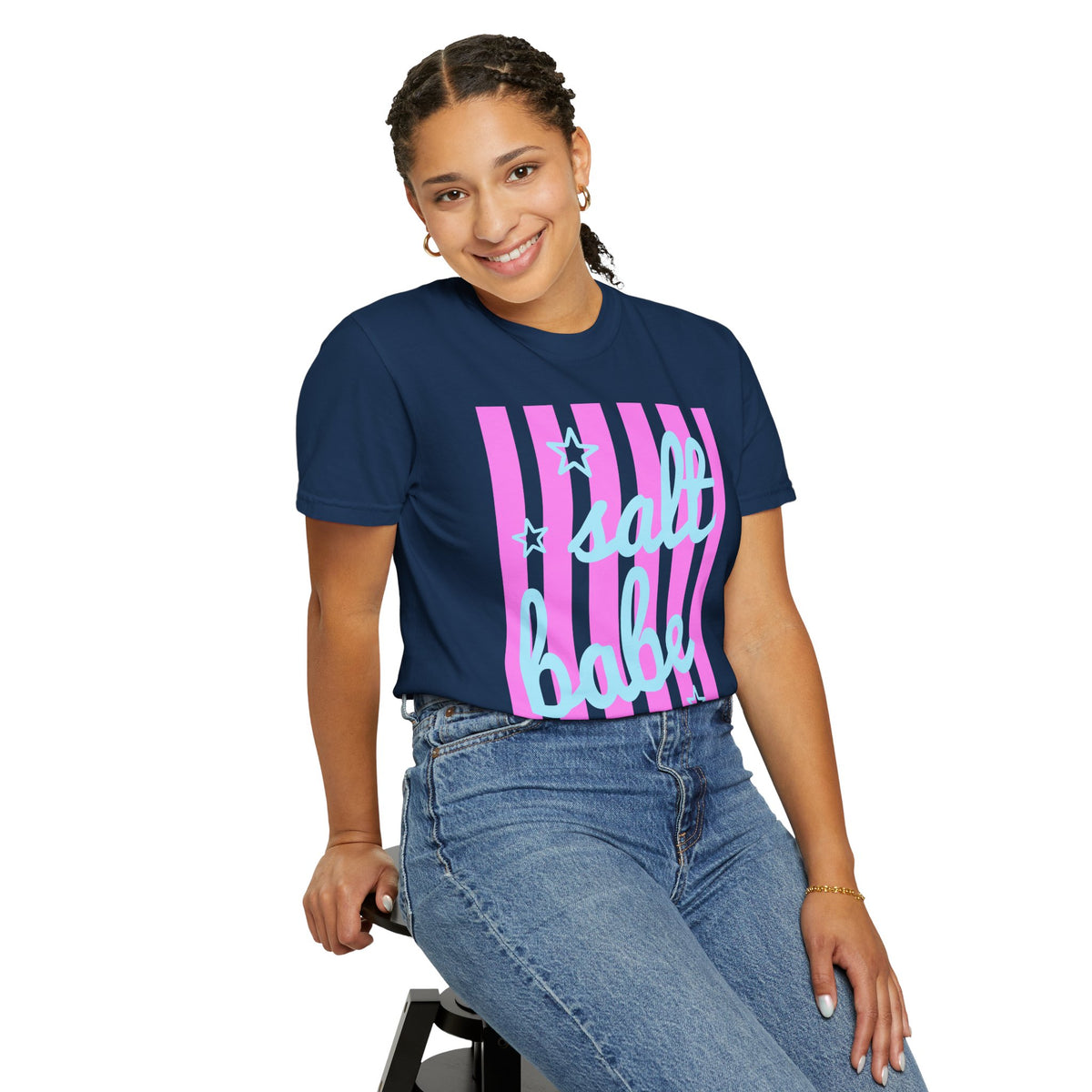 Salt Babe - Comfort Colors | Trendy Women's T-Shirt. Direct to Garment. Printed & Shipped in the USA. Unisex Sizes.