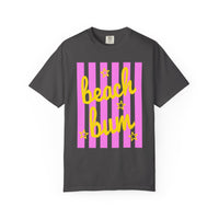 Beach Bum - Comfort Colors | Trendy Men's & Women's T-Shirt. Direct to Garment. Printed & Shipped in the USA. Unisex Sizes.