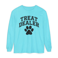 Treat Dealer, Dog Lover - Comfort Colors | Trendy Women's and Men's Long Sleeve T-Shirt. Direct to Garment. Printed & Shipped in the USA. Unisex Sizes.