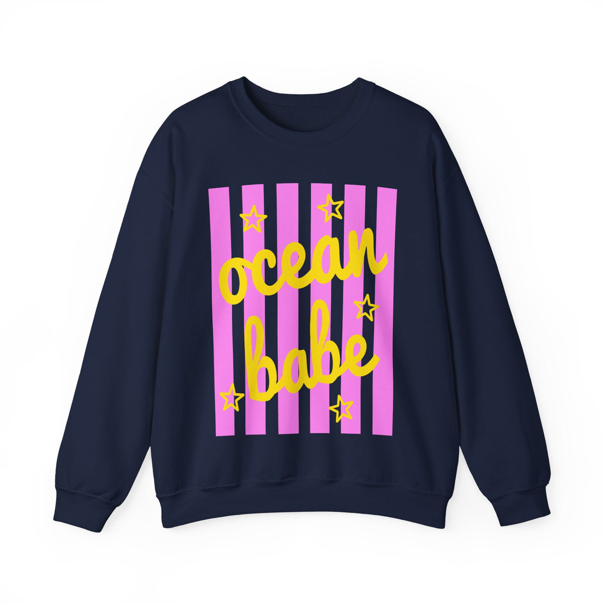 Ocean Babe – Gildan Heavy Blend | Trendy Women’s Soft Sweatshirt. Direct to Garment. Printed & Shipped in the USA. Unisex Sizes.