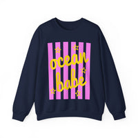 Ocean Babe – Gildan Heavy Blend | Trendy Women’s Soft Sweatshirt. Direct to Garment. Printed & Shipped in the USA. Unisex Sizes.