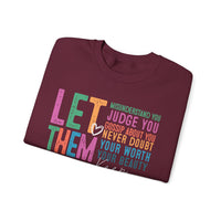 Let Them - Keep Shining – Gildan Heavy Blend | Trendy Women’s Soft Sweatshirt. Direct to Garment. Printed & Shipped in the USA. Unisex Sizes.
