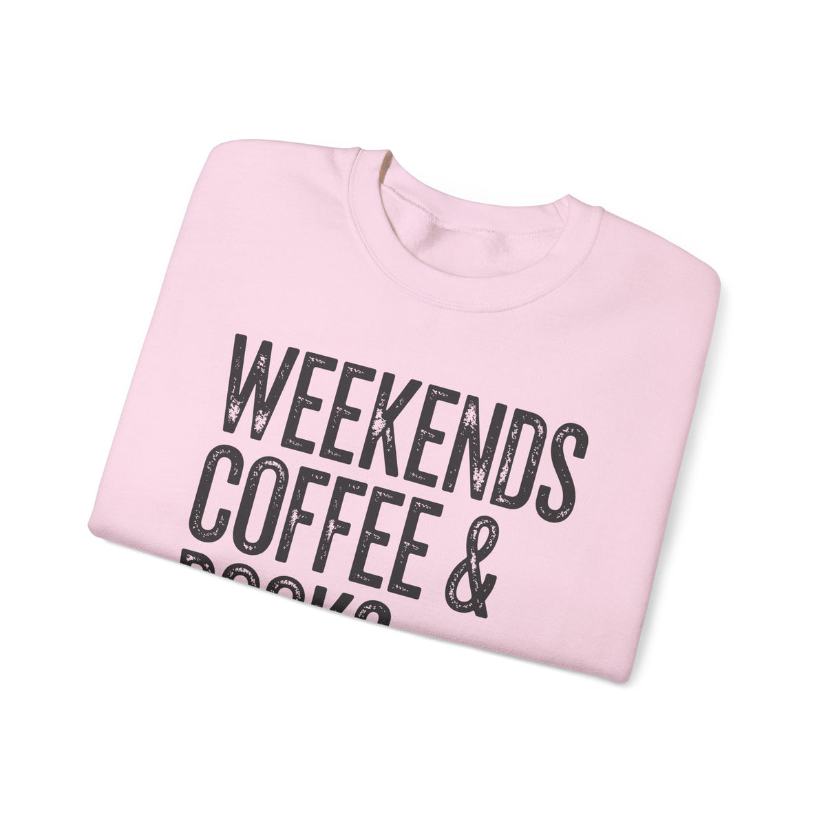 Weekends, Coffee & Books, Vintage – Gildan Heavy Blend | Trendy Women’s and Men's Soft Sweatshirt. Direct to Garment. Printed & Shipped in the USA. Unisex Sizes.