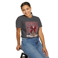 Christmas Season Leopard Tree  - Comfort Colors | Trendy Women's T-Shirt. Direct to Garment. Printed & Shipped in the USA. Unisex Sizes.