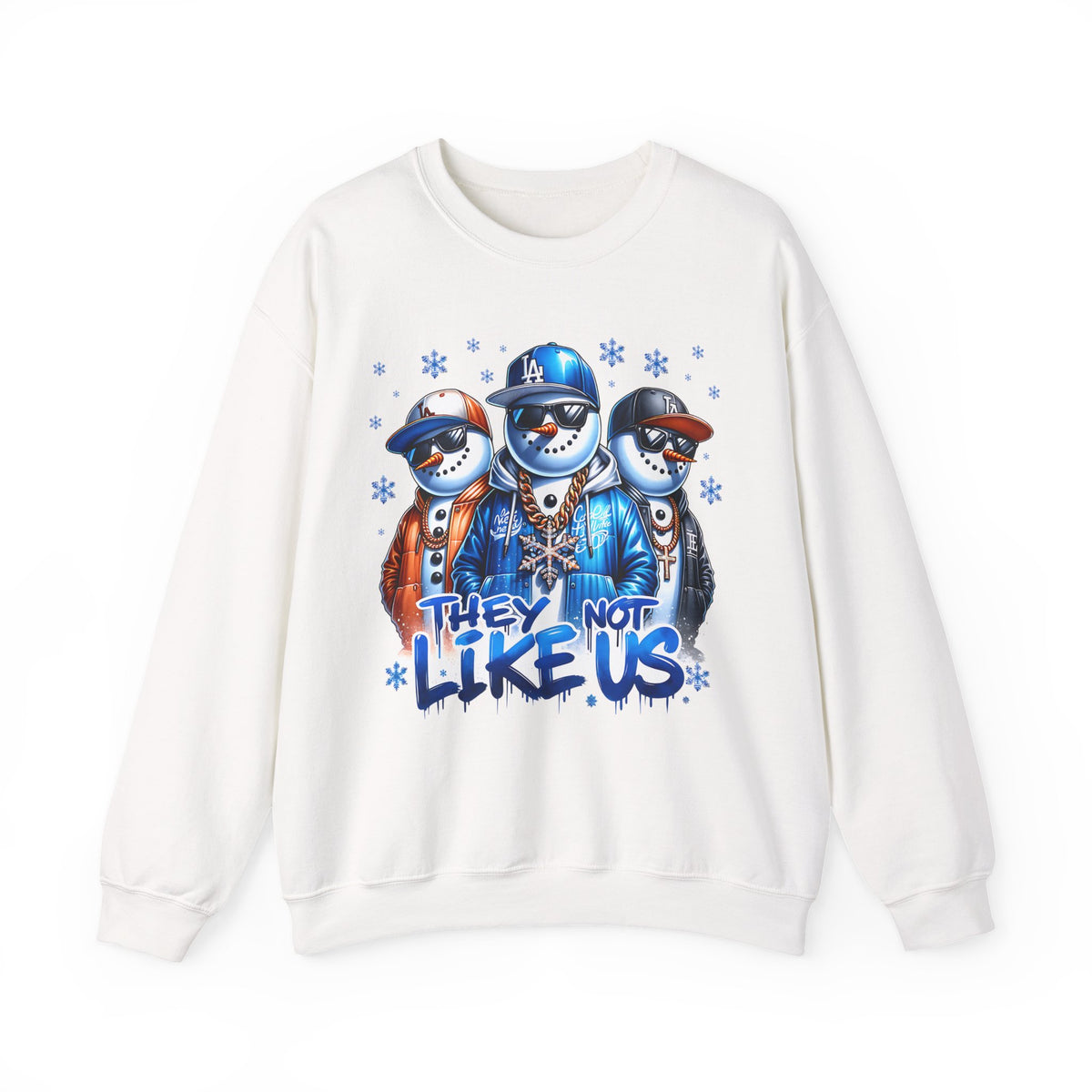 They Not Like Us Snowmen – Gildan Heavy Blend | Trendy Men's and Women’s Soft Sweatshirt. Direct to Garment. Printed & Shipped in the USA. Unisex Sizes.