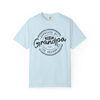 Best Grandpa, Approved by the Grandkids - Comfort Colors | Trendy Men's T-Shirt. Direct to Garment. Printed & Shipped in the USA. Unisex Sizes.