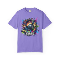Gaming Headset I Can't Hear You, I'm Gaming - Comfort Colors | Trendy Men's And Women's T-Shirt. Direct to Garment. Printed & Shipped in the USA. Unisex Sizes.