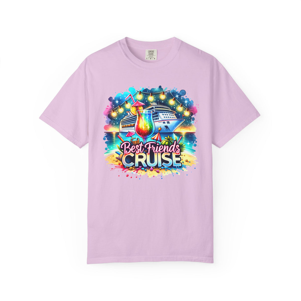Best Friends Cruise - Comfort Colors | Trendy Women's T-Shirt. Direct to Garment. Printed & Shipped in the USA. Unisex Sizes.