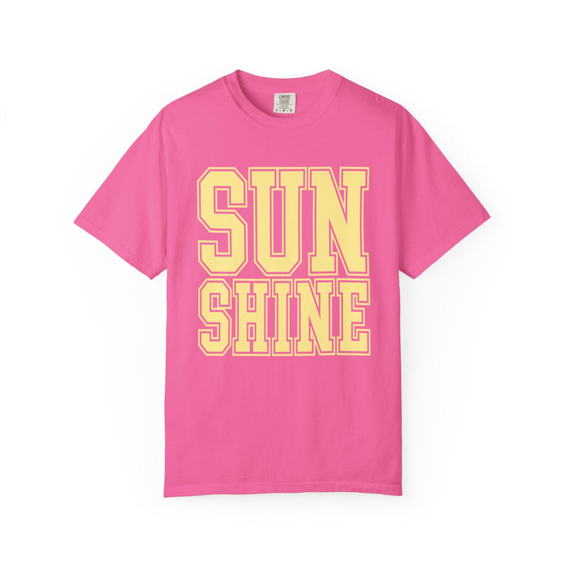 Sunshine - Comfort Colors | Trendy Women's T-Shirt. Direct to Garment. Printed & Shipped in the USA. Unisex Sizes.
