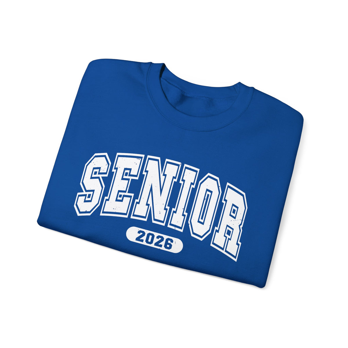 Senior 2026, Varsity – Gildan Heavy Blend | Trendy Women’s and Men's Soft Sweatshirt. Direct to Garment. Printed & Shipped in the USA. Unisex Sizes.