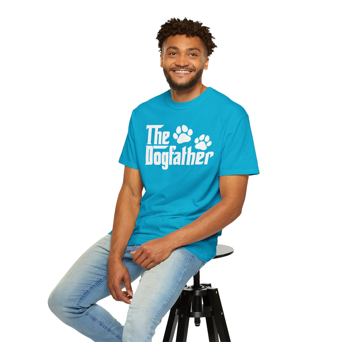 The DogFather - Comfort Colors | Trendy Men's T-Shirt. Direct to Garment. Printed & Shipped in the USA. Unisex Sizes.