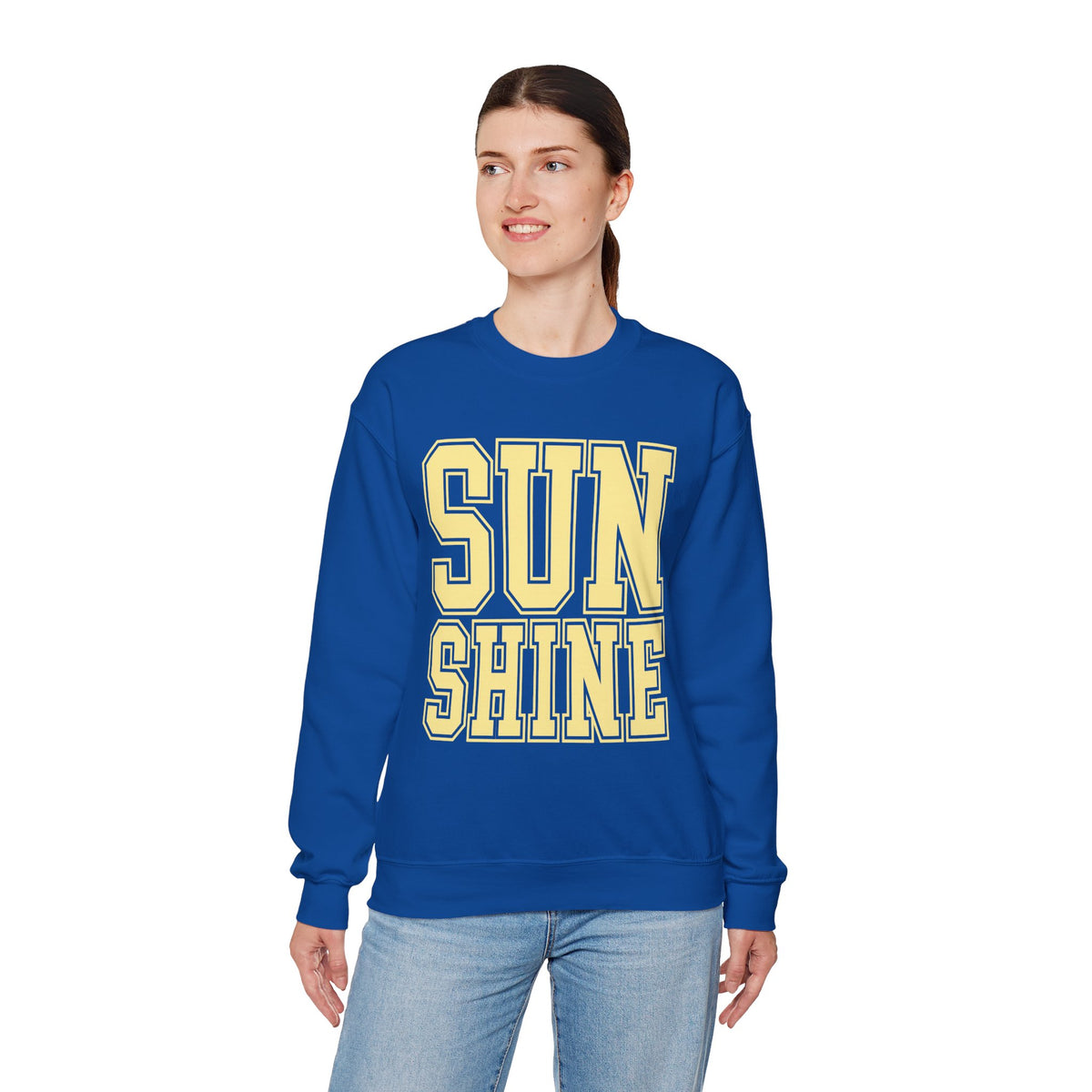 Sunshine – Gildan Heavy Blend | Trendy Women’s Soft Sweatshirt. Direct to Garment. Printed & Shipped in the USA. Unisex Sizes.